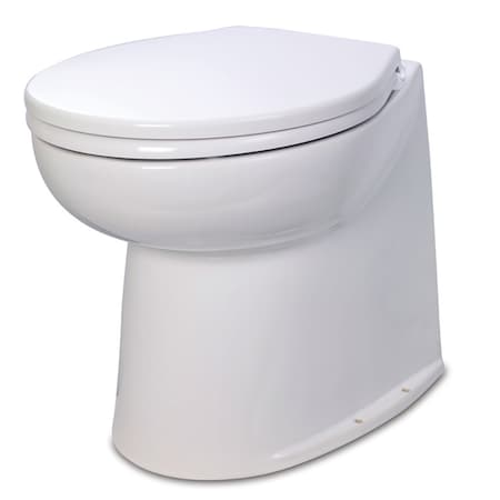 Jabsco Jabsco Deluxe Flush 14" Straight Back 24V Electric Toilet w/Solenoid V 58080-1024